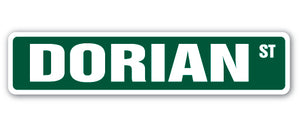 DORIAN Street Sign