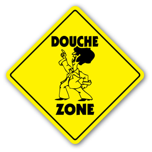 Douche Zone Vinyl Decal Sticker