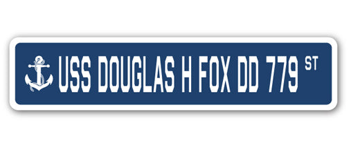 USS Douglas H Fox Dd 779 Street Vinyl Decal Sticker