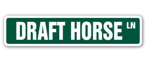 Draft Horse Street Vinyl Decal Sticker