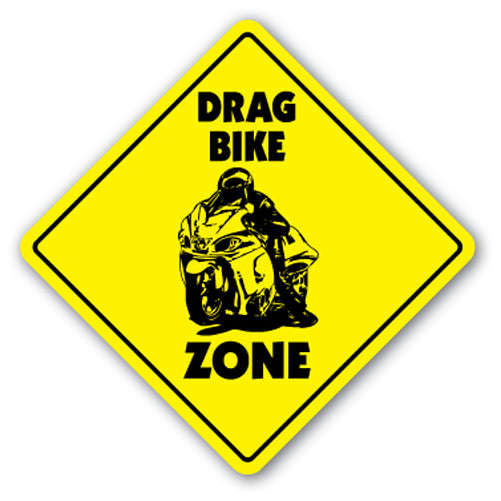 Drag Bike Zone Vinyl Decal Sticker