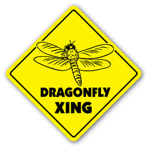 Dragonfly Crossing Vinyl Decal Sticker