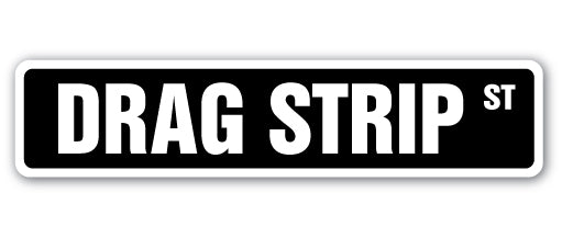 Drag Strip Street Vinyl Decal Sticker