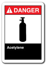 Danger Sign - Acetylene