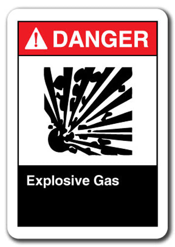 Danger Sign - Explosive Gas