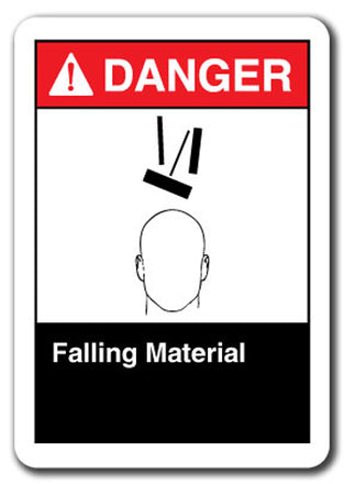 Danger Sign - Falling Material