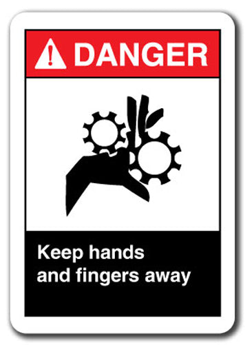 Danger Sign - Keep Hands And Fingers Away