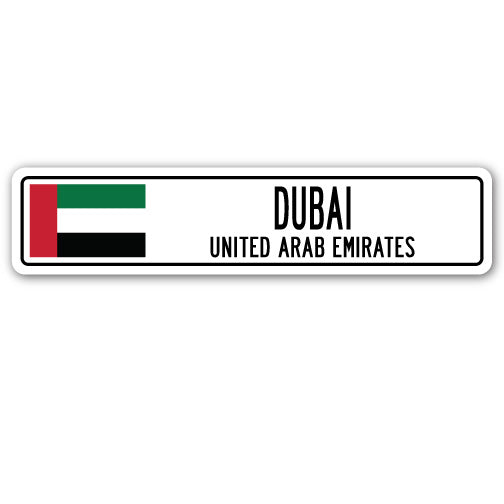 DUBAI, UNITED ARAB EMIRATES Street Sign