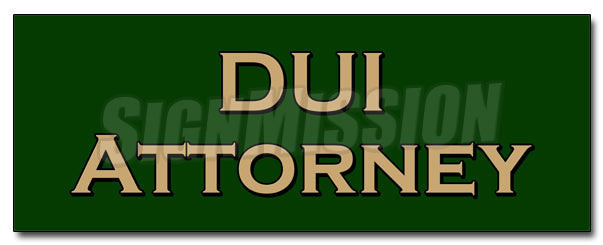 Dui Attorney Decal