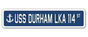 USS Durham Lka 114 Street Vinyl Decal Sticker