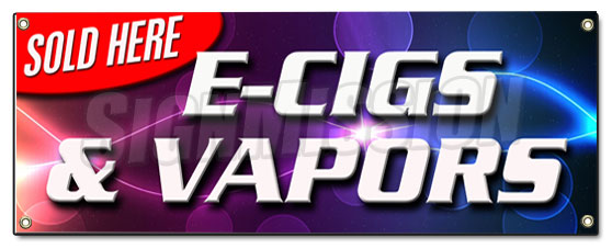 E-Cigs & Vapors Sold Banner