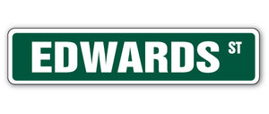 EDWARDS Street Sign