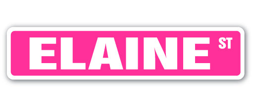 Elaine Street Vinyl Decal Sticker