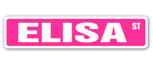 ELISA Street Sign