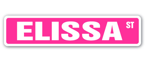 ELISSA Street Sign