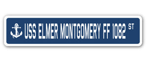 USS Elmer Montgomery Ff 1082 Street Vinyl Decal Sticker