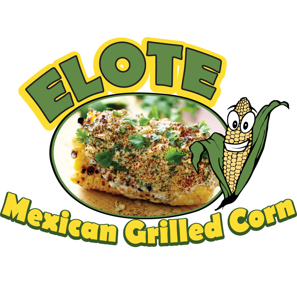 Elote Mexican Grilled Corn Die Cut Decal
