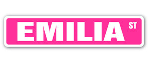 Emilia Street Vinyl Decal Sticker