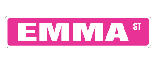 Emma Street Vinyl Decal Sticker