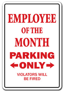 Employee Of The Month Vinyl Decal Sticker