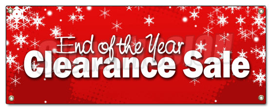 End Of The Year Clearanc Banner