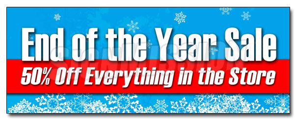 End Of The Year Sale 50 Decal