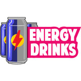 Energy Drinks Die Cut Decal