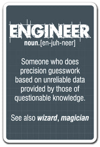 Engineer Guess Work Vinyl Decal Sticker