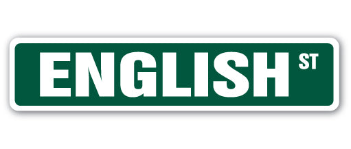 English Street Vinyl Decal Sticker