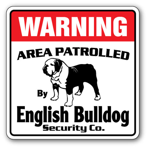 English Bulldog Street Vinyl Decal Sticker