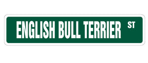 English Bull Terrier Street Vinyl Decal Sticker