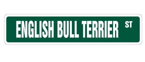 English Bull Terrier Street Vinyl Decal Sticker