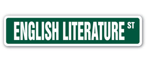 English Literature Street Vinyl Decal Sticker