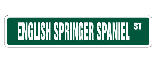 English Springer Street Vinyl Decal Sticker