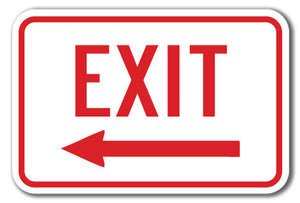 Exit with left arrow