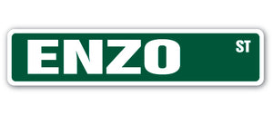 ENZO Street Sign