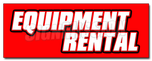 Equipment Rental Decal
