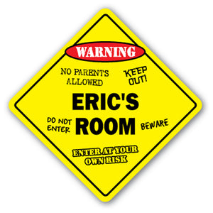 Eric's Room Vinyl Decal Sticker