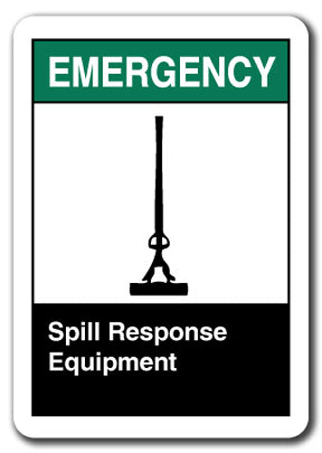 Emergency Sign - Spill Response Equipment