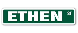 ETHEN Street Sign