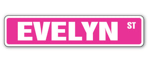 Evelyn Street Vinyl Decal Sticker