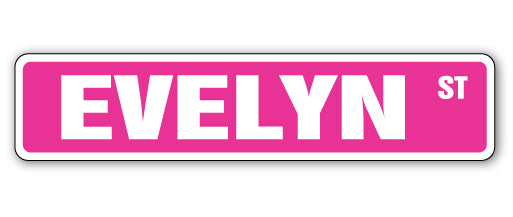 Evelyn Street Vinyl Decal Sticker