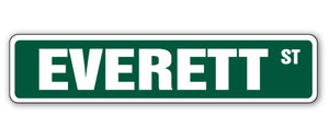 Everett Street Vinyl Decal Sticker