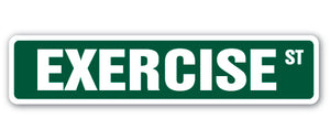 Exercise Street Vinyl Decal Sticker