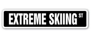 Extreme Skiing Street Vinyl Decal Sticker