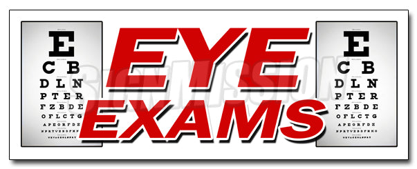 Eye Exams Decal