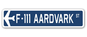 F-111 Aardvark Street Sign