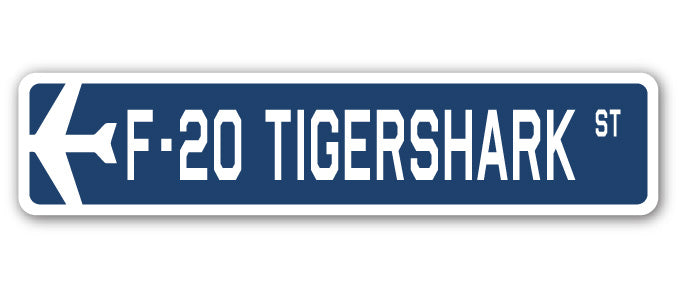 F-20 Tigershark Street Sign