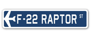 F-22 Raptor Street Sign