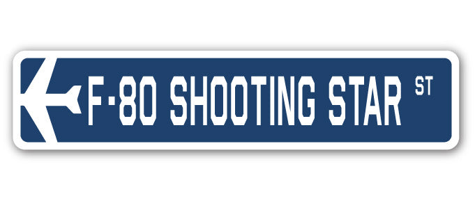 F-80 Shooting Star Street Sign